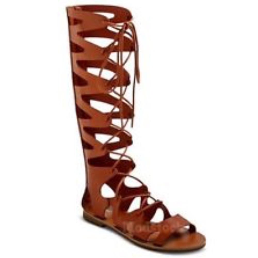 Tall Brown gladiator sandals